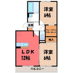 メゾンドール Bの物件間取画像